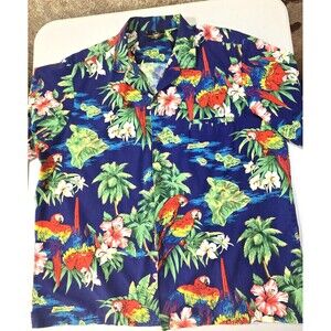 Vintage Royal Creations Hawaiian Shirt  Mens XXL Beach Island Tropical Palms
